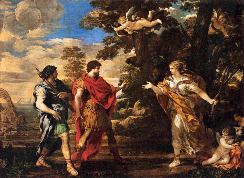venus as huntress appears to aeneas